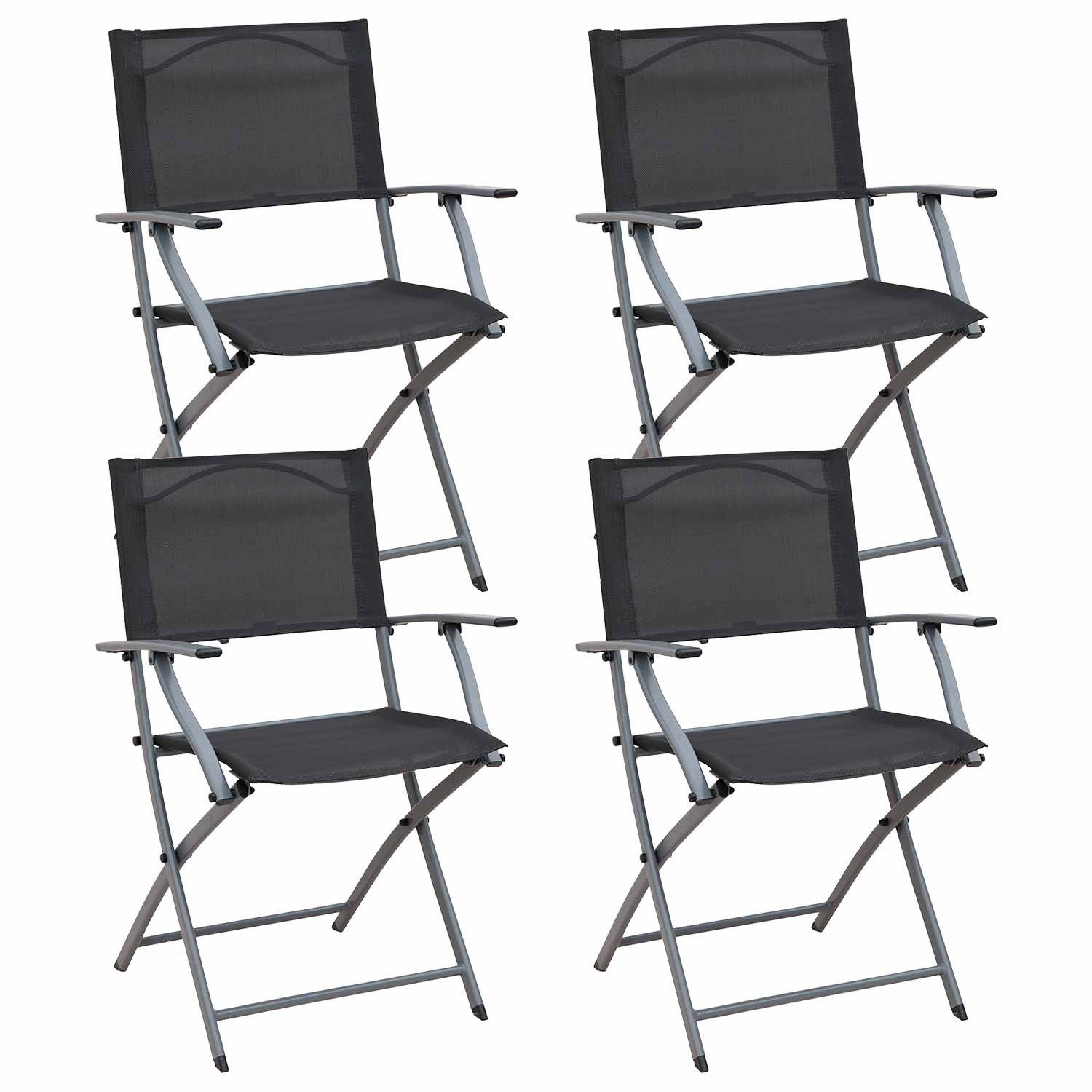 Pack 4 Cadeiras rebatíveis Ada com braços 49x54x84cm 7house Mesas e cadeiras rebatíveis 6